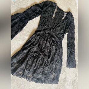 Black lace dress